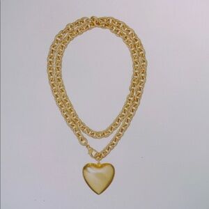 Roxanne Assoulin The Puffy Heart Gold Necklace